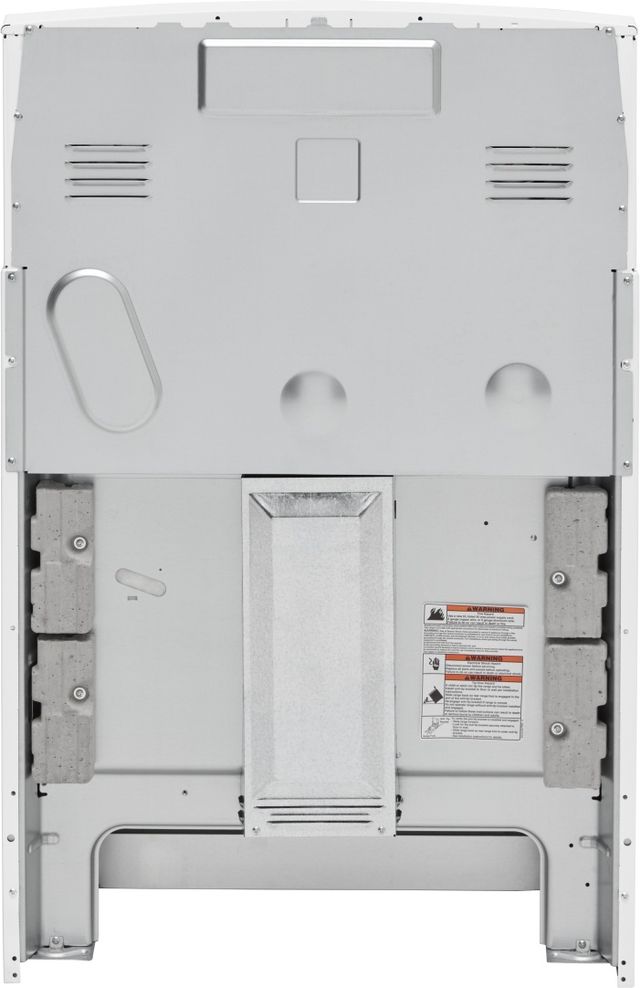Amana® 30" White Freestanding Electric Range with SpillSaver™ Upswept Cooktop and Easy Clean Glass Door-2