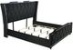 Coaster® Lorient Black California King Upholstered Panel Bed with LED-0