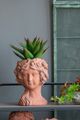 A & B Home Brown 12" Head Bust Planter-5