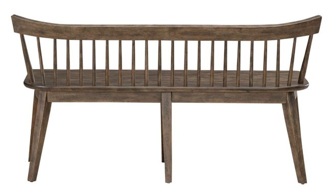 Liberty Furniture Midland Falls Rustic Brown Spindle Back Bench-4