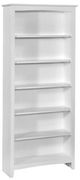 John Thomas Furniture® Home Accents Pure White 84" Shaker Bookcase-0