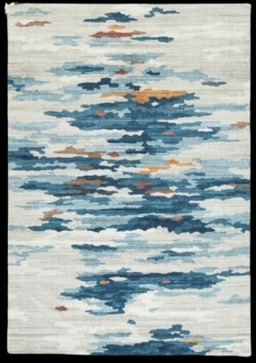 Signature Design by Ashley® Vinlett Blue/Brown/Cream 5'x7' Area Rug-0