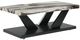 Signature Design by Ashley® Cendill 3-Piece Dark Brown/White Occasional Table with Black Base Set-2