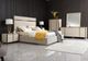 VIG Furniture Modrest Cartier Beige Velvet/Brass Queen Panel Bed-2