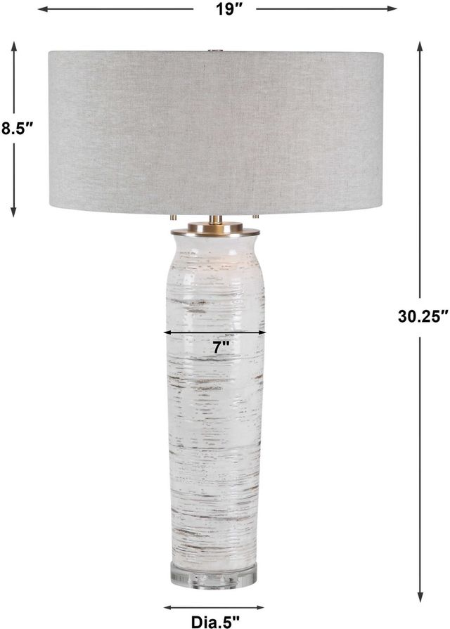 Uttermost® Lenta Off-White Table Lamp-2