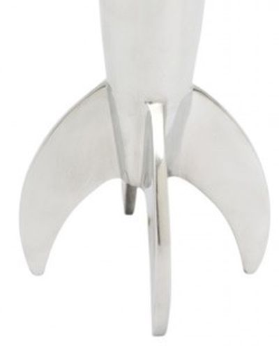 Renwil® Rush Polished Silver Spaceship Statue-2