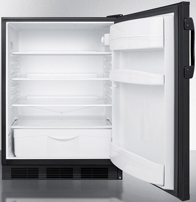 Accucold® by Summit® 24" 5.5 Cu. Ft. Black Compact Refrigerator-2