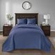 Olliix by Madison Park Navy Queen Quebec Reversible Bedspread Set-0