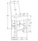 Coaster® Stanton 9-Piece Gray Square Counter Height Dining Table-4