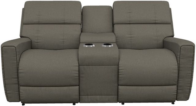 La-Z-Boy® Apollo Smoke Manual Reclining Loveseat with Console-1