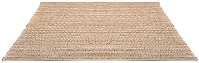 LR Home Natural Fiber Cream Ivory 5'x8' Area Rug-3