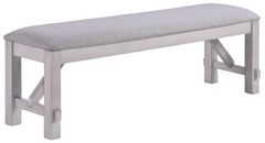 New Classic® Home Furnishings Maisie Light Gray/White Bench