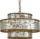 Currey & Company Fantine Pyrite Bronze Small Chandelier-0