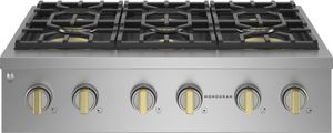 Monogram® Statement Collection 36" Stainless Steel Natural Gas Rangetop