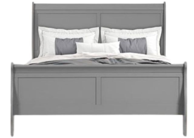 Furniture of America® Louis Philippe Gray Full Sleigh Bed-1