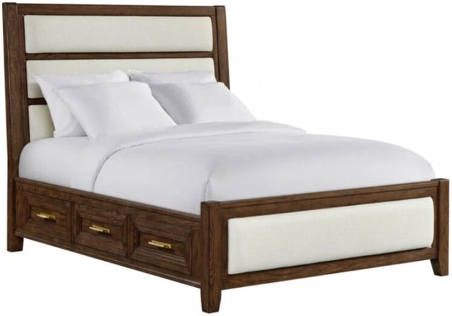 Intercon Marlow Beautiful Sable/Beige Queen Storage Panel Bed-0
