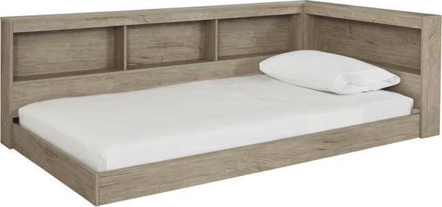 Signature Design by Ashley® Oliah Natural Twin Bookcase Storage Bed-0