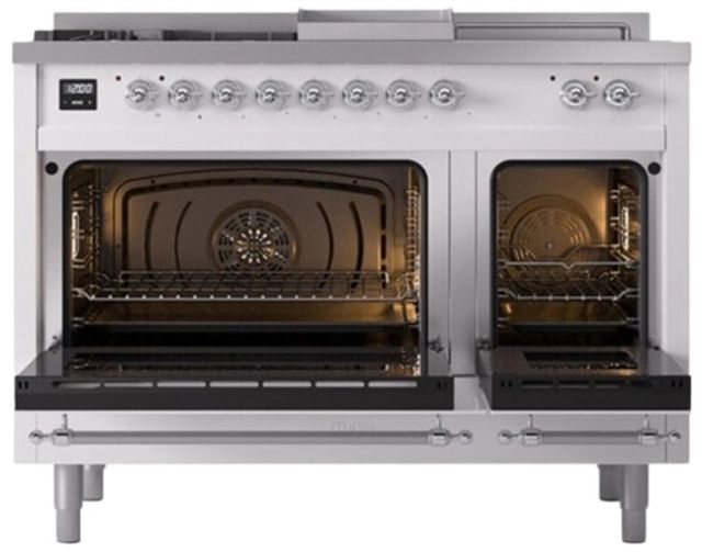 Ilve® Nostalgie II Series 48" Custom RAL Color Pro Style Dual Fuel Range-1