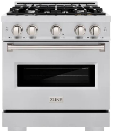 ZLINE Classic 30" Stainless Steel Pro Style Gas Range-0