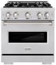 ZLINE Classic Series 30" Stainless Steel Pro Style Gas Range-0