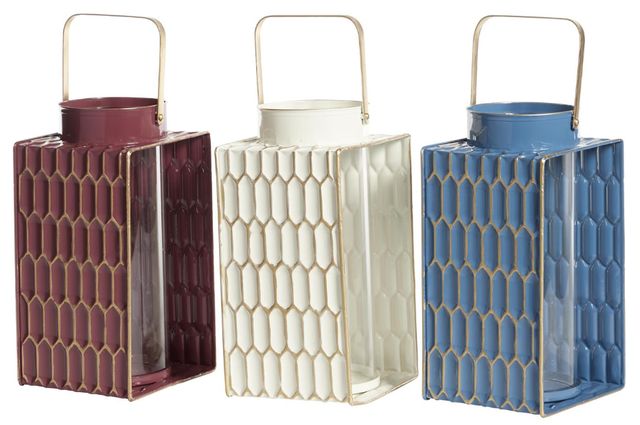 Deco Marche 4-Piece Multi-Colored Lantern Set-0