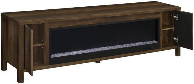 Coaster® Carey Dark Pine Fireplace Media Console TV Stand-2