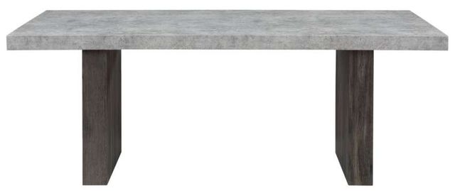 Global Furniture USA D2410 Gray Dining Table with Dark Brown Base-1
