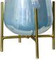 StyleCraft Ird Milky Blue/Gold Hurricane with Stand-2