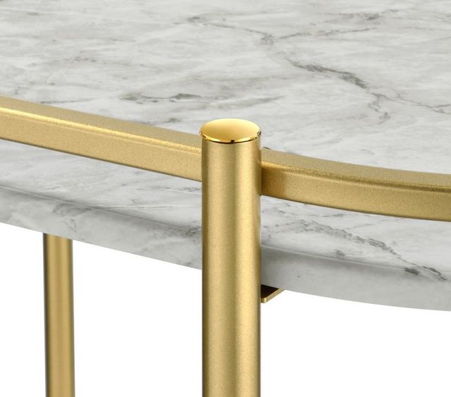 Coaster® Desiree Gold Rack Bar Cart-3