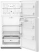 Whirlpool® 28" 14.3 Cu. Ft. White Top Freezer Refrigerator with Total Coverage Cooling-1