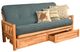 Kodiak Furniture Lodge Linen Aqua/Natural Full Storage Futon with Mattress-0