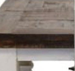 Million Dollar Rustic Cottage Pub Table with White Legs-1