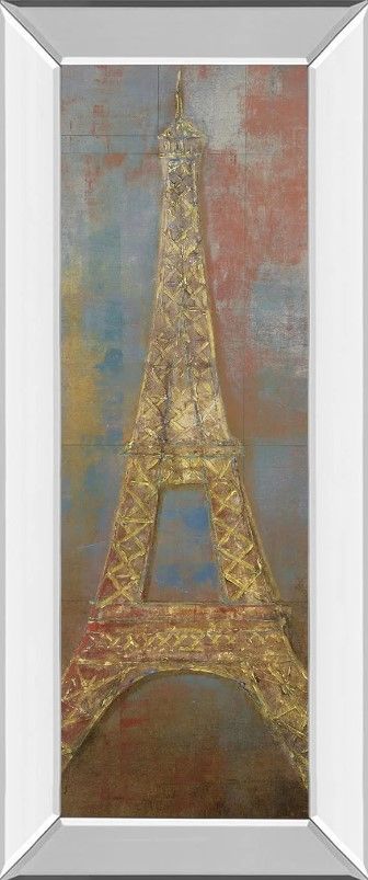 Classy Art Eiffel by Longo Mirrored Frame Wall Art-0