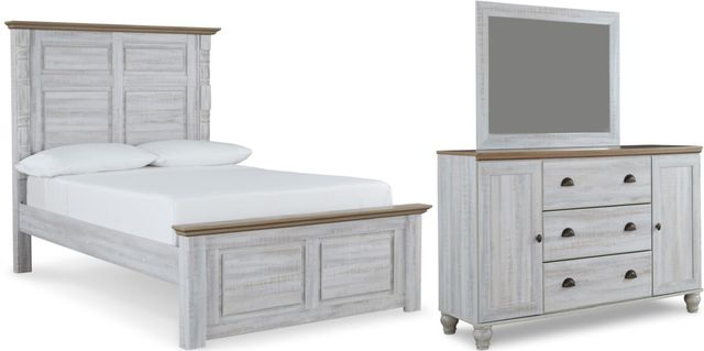 Signature Design by Ashley® Haven Bay 3-Piece Two-Tone Full Panel Bed Set-0