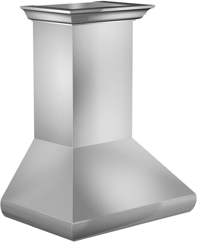 ZLINE 42" Stainless Steel Professional Convertible Vent Wall Mount Range Hood with Crown Molding-3