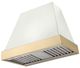 AGA Euclid 36" White Wall Mounted Range Hood  with Brushed Brass Trim-0