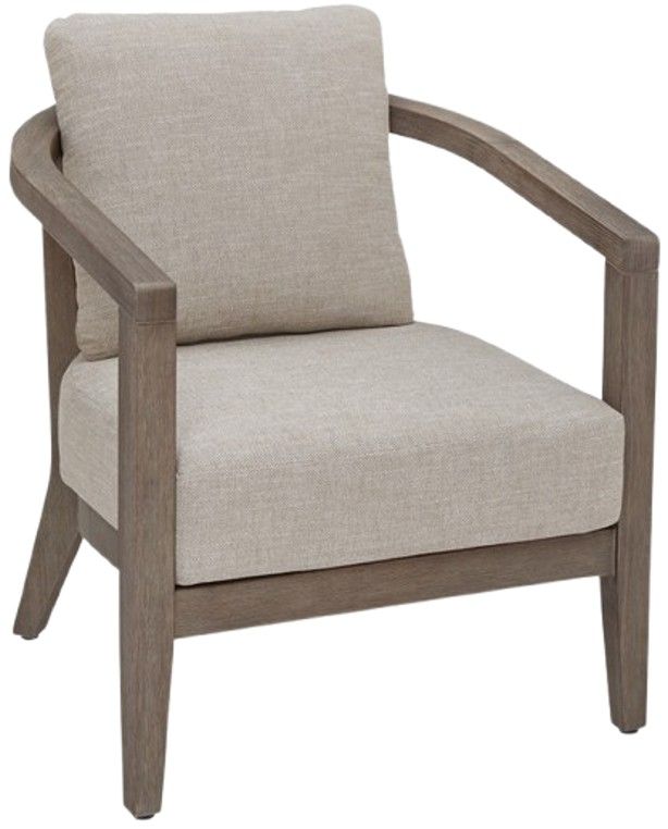 Signature Design by Ashley® Joy 3-Piece Beige Fabric/Wooden Outdoor Conversation Set-2