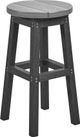 C R Plastics Generation Line Slate/Light Grey Counter Stool-0