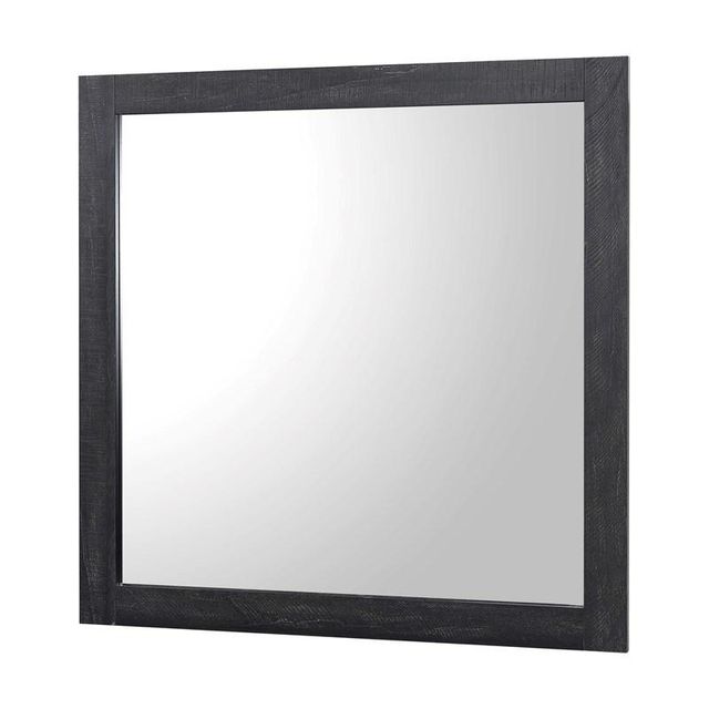 Crown Mark Remington Chalk/Ebony Dresser Mirror-0