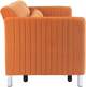 Homelegance® Greenway Orange Convertible Studio Sofa with Pull-Out Bed-3