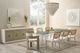 Universal Explore Home™ Oasis Coastal Living Home Glass Top Rectangular Dining Table with White Base-1
