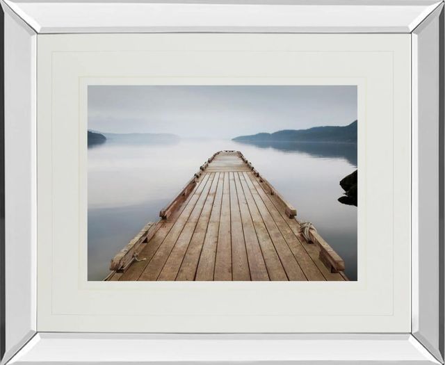 Classy Art Off Orcas Island by Michael Cahilll Mirror Framed Wall Art-0
