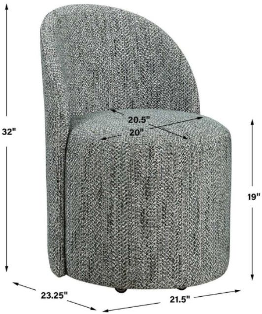 Uttermost® Roll With It Teal Dining Chair-2