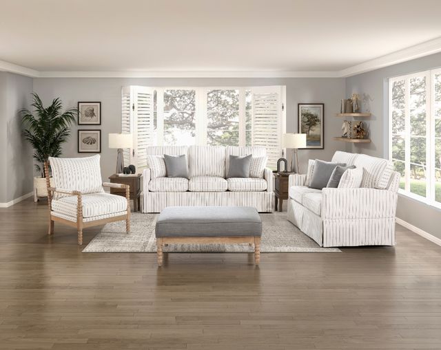 Homelegance® Hampstead Gray/Natural Ottoman-1