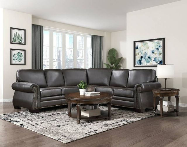 Homelegance® Wareham 3-Piece Dark Brown Sectional-1