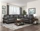 Homelegance® Wareham 3-Piece Dark Brown Sectional-1