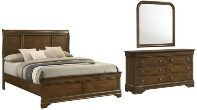 American Wholesale Furniture Porter 3-Piece Toffee Queen Bedroom Set-0