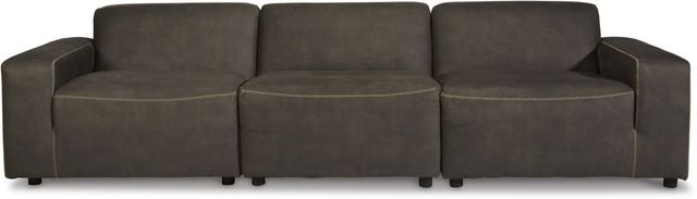 Signature Design by Ashley® Allena 3-Piece Gunmetal Sectional-0