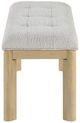 Global Furniture USA D1248 Beige/Natural Bench-3