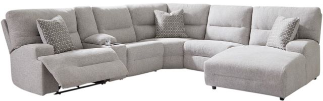 Signature Design by Ashley® Acklen Place 6-Piece Pewter Right-Arm Facing Power Reclining Sectional and Chaise-0